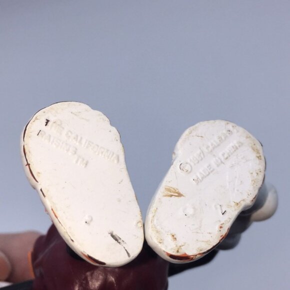 1987 California Raisins Applause Miniature 3 Vinyl Figure Wearing Sunglasses - Picture 5 of 7